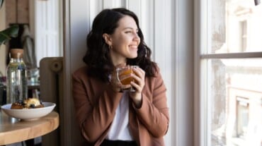 Woman drinking tea Woman drinking tea